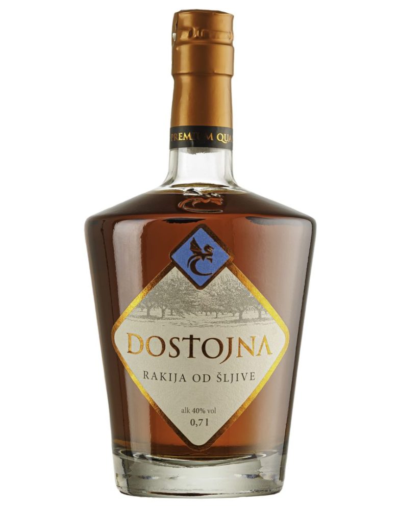dostojna rakija od šljive u flaši 0,7l